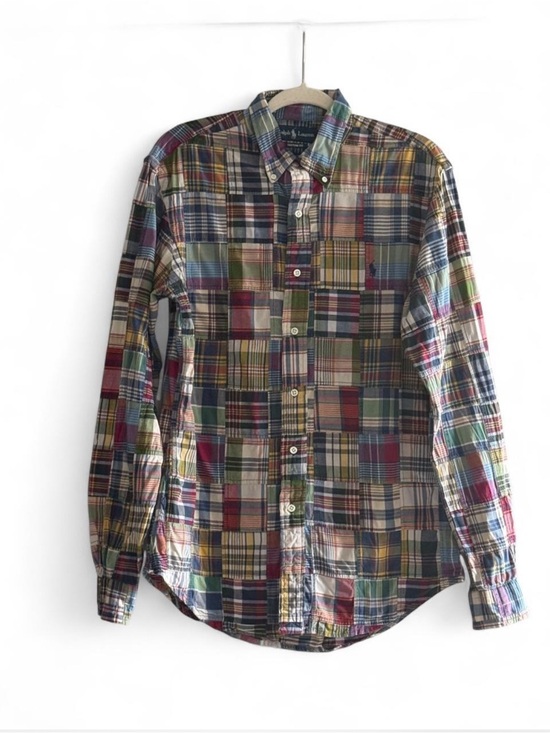 Ralph Lauren Other - Polo Ralph Lauren Men’s M Custom Fit Madras Patchwork Shirt